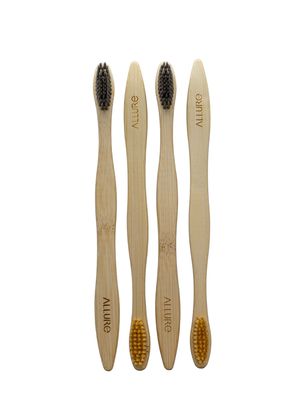 Allure Bamboo Toothbrush Charcoal - OT-01+02-PACK4