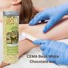 Cema Hard Wax Beans,Hair Removal Full Body Brazilian Bikini Beads for Stripless Body Waxing at Home with free spatula, 400 gms Jar (400 Grams, White) view 3