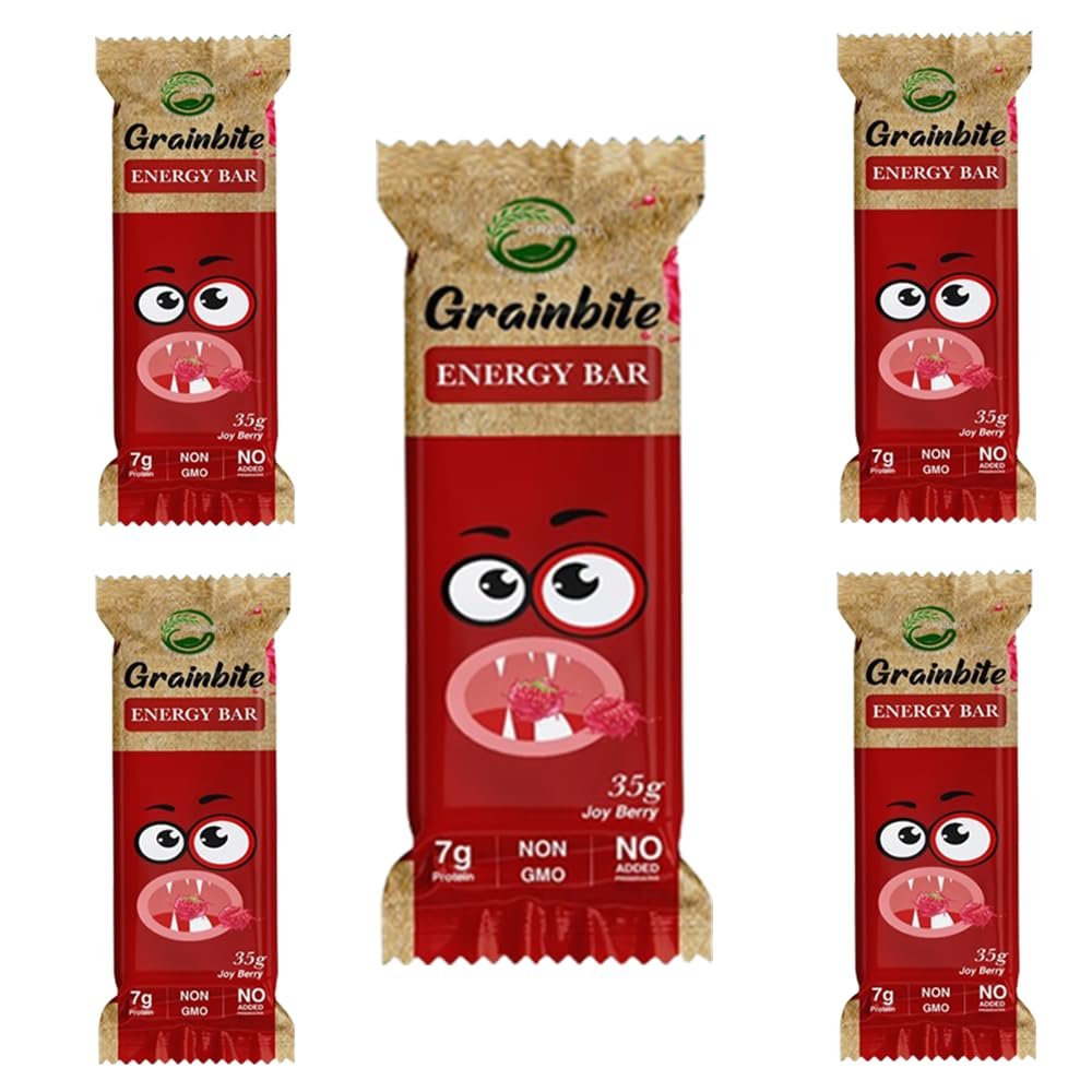 GRAINBITE Joy Berry Energy Bar (35 gm, Pack of 5)