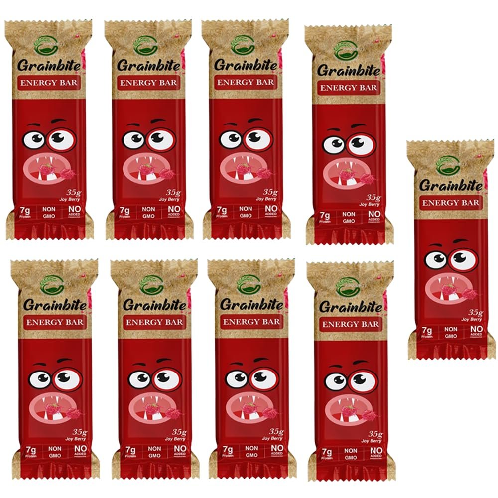 GRAINBITE Joy Berry Energy Bar (35 gm, Pack of 9)