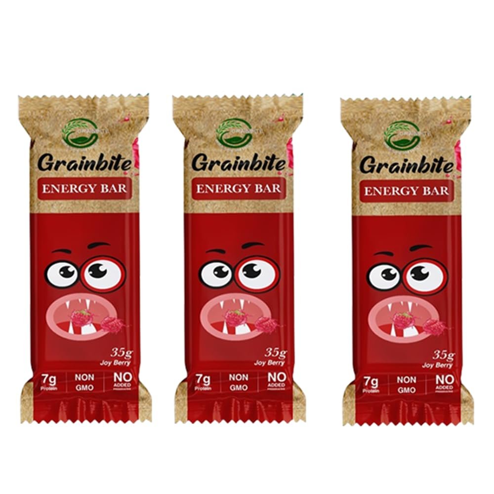GRAINBITE Joy Berry Energy Bar (35 gm, Pack of 3)