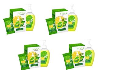 Powder to Handwash Bottle and Refill(12 g) Pack Of 4