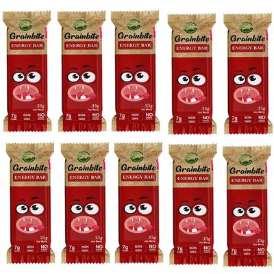 GRAINBITE Joy Berry Energy Bar (35 gm, Pack of 10)