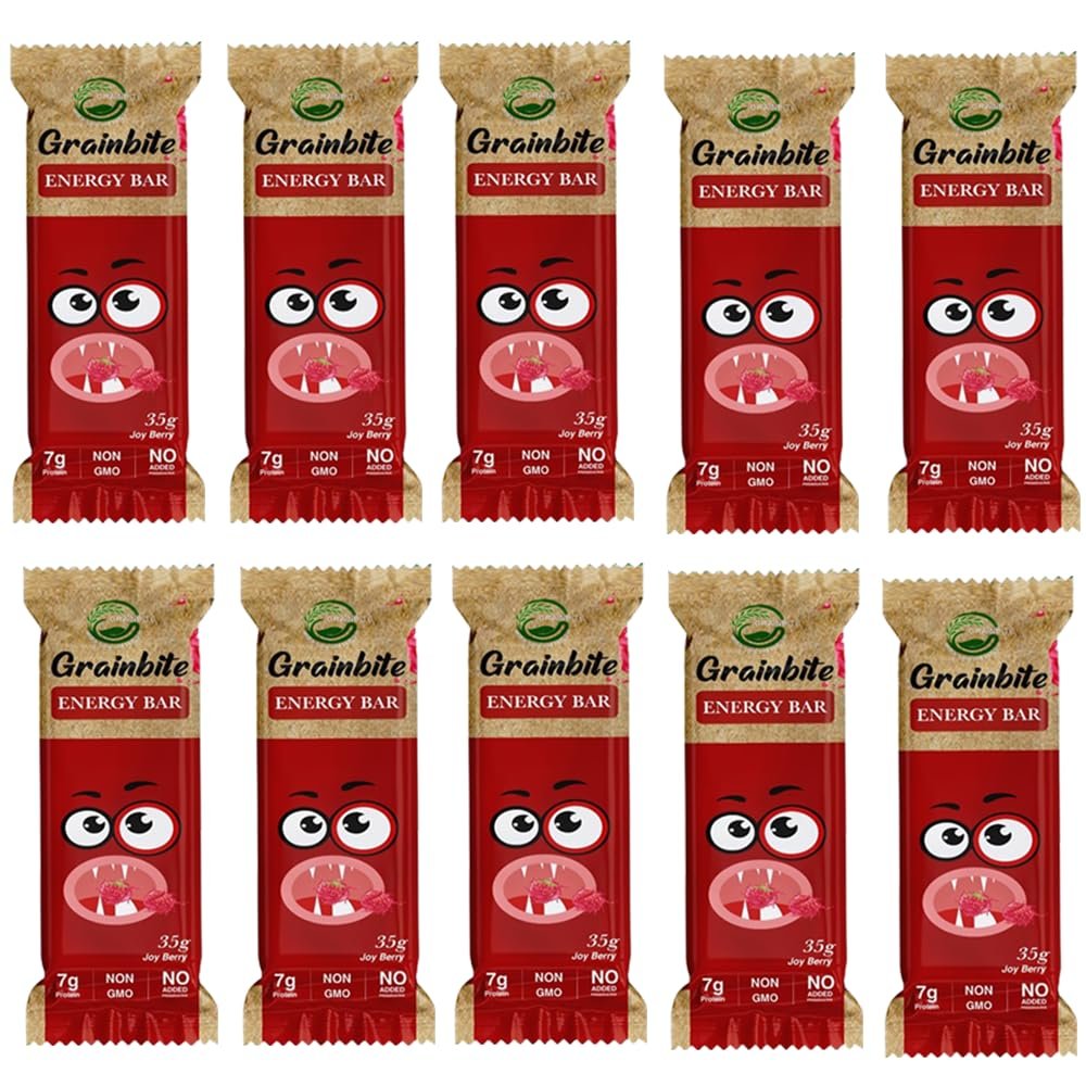 GRAINBITE Joy Berry Energy Bar (35 gm, Pack of 10)