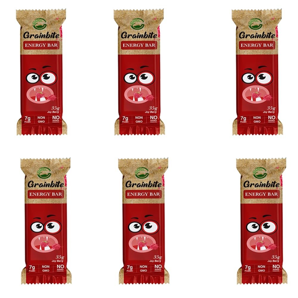 GRAINBITE Joy Berry Energy Bar (35 gm, Pack of 6)