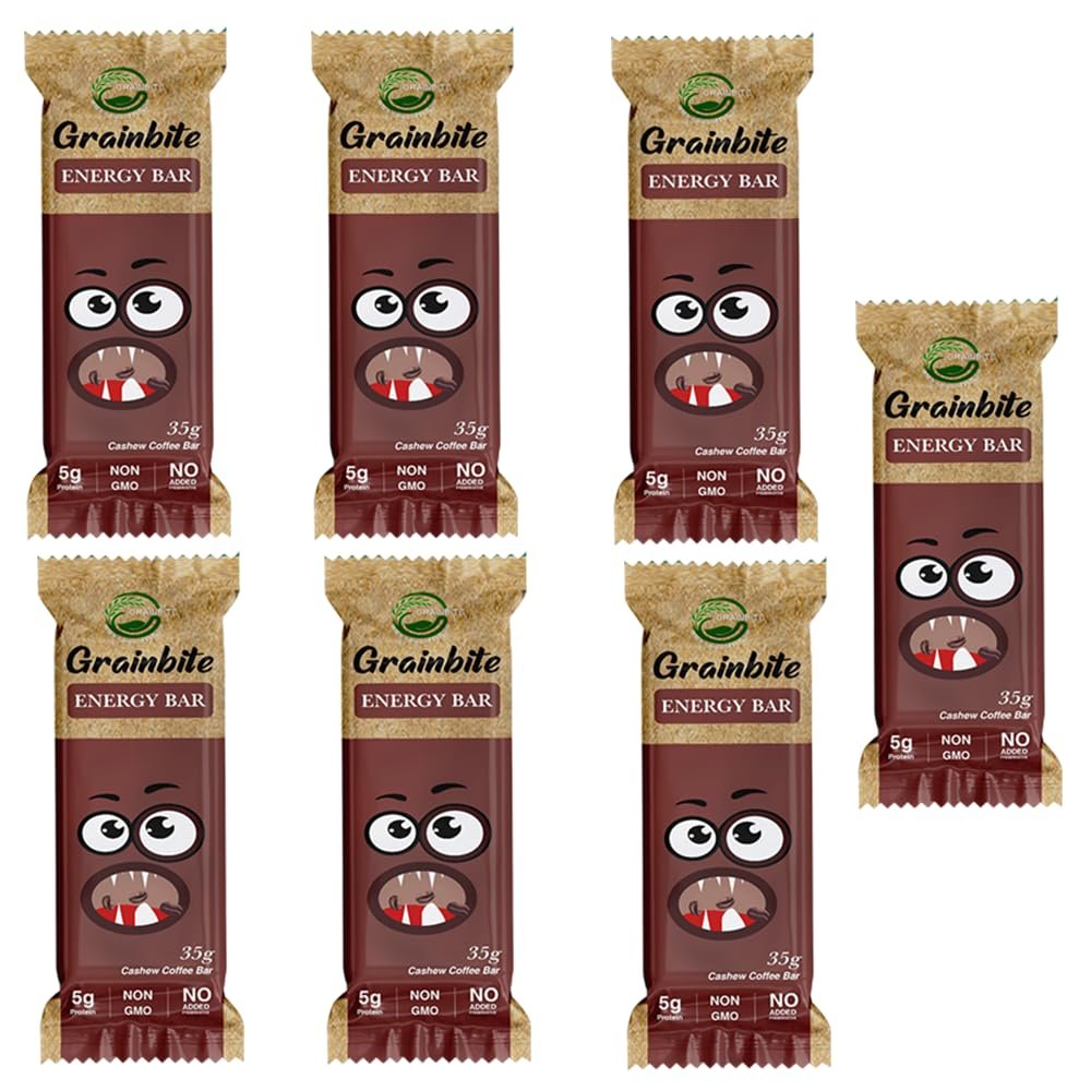 GRAINBITE Cashew Coffee Energy Bar (35 gm, Pack of 7)
