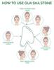 Aadishree Gua Sha Facial Tool | Large Gua Sha Heart - Natural Jade Stone Massager for Face to Lift, Decrease Puffiness and Tighten| Trigger Point Treatment | Scraping Massage Tool (Pack of 1) (GREEN STONE GUA SHA) view 3