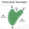 Aadishree Gua Sha Facial Tool | Large Gua Sha Heart - Natural Jade Stone Massager for Face to Lift, Decrease Puffiness and Tighten| Trigger Point Treatment | Scraping Massage Tool (Pack of 1) (GREEN STONE GUA SHA) view 4