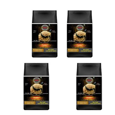 DISHAN NUT HOUSE Fried Noodles | For Chinese Bhel, Soups & Sizzlers | Ready-To-Eat, Preservative Free (300 gram) (Pack of 4)