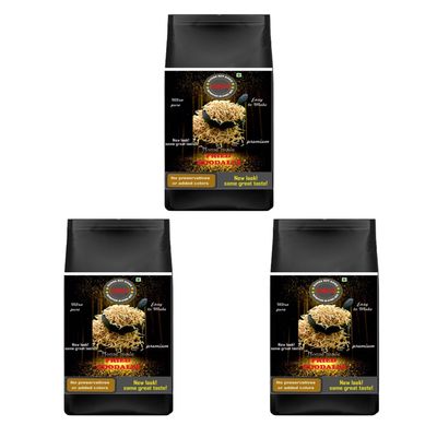 DISHAN NUT HOUSE Fried Noodles | For Chinese Bhel, Soups & Sizzlers | Ready-To-Eat, Preservative Free (300 gram) (Pack of 3)