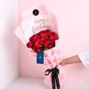 FlowerAura Premium Combo of Fresh Live 12 Red Roses Flower Bouquet With Delicious Jar Cake & Cute Teddy For Birthday | Anniversary | Valentine's Day | New Year | Christmas (Same Day Delivery) view 3