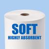 Kressa Hard Roll Paper Towels | Highly Absorbent HRT Rolls | Fast Drying 1.4kg Roll - 170 Metres/Roll (Pack Of 6) view 3