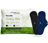 CareDone Reusable Sanitary Cloth Pads Napkins Eco-Friendly Anti-Leak Protection Sanitary Pad| Washable Cloth Pad (Pack of 2-Cloth Pad) view 1
