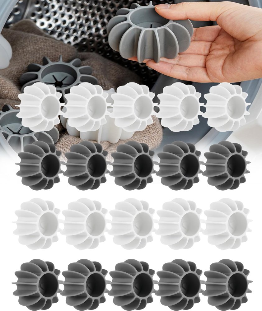20PCS Laundry Balls, Laundry Balls For Washing Machine, Tidy Clothes Deep Cleaning Anti-Winding Laundry Washing Machine Balls, Reusable Washing Machine Balls For Clothes.