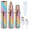 ARDAKI Rechargeable 2-in-1 Multi Trimmer Shaver For Women, Multipurpose Hair Remover for Women, Face, Leg, Eyebrow, Underarms, Bikini Trimmer With Changeable Heads Epilator with Light view 1