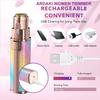 ARDAKI Rechargeable 2-in-1 Multi Trimmer Shaver For Women, Multipurpose Hair Remover for Women, Face, Leg, Eyebrow, Underarms, Bikini Trimmer With Changeable Heads Epilator with Light view 4