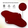 CareDone Super Comfy Heavy Flow Pad - Extra Large Reusable Sanitary Cloth, Organic Cotton, Leak Proof, Lasts Up to 75-100 Washes (Mahroon, Pack of 2) view 2