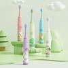 Electric Toothbrush for Kids (green) Ages 3-12  Includes 5 Replacement Brush Heads & Tooth Brushing Chart  Gentle Cleaning with Soft Bristles, 2-Minute Timer, Fun Habit Tracker  Perfect for Boys & Girls view 1
