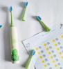 Electric Toothbrush for Kids (green) Ages 3-12  Includes 5 Replacement Brush Heads & Tooth Brushing Chart  Gentle Cleaning with Soft Bristles, 2-Minute Timer, Fun Habit Tracker  Perfect for Boys & Girls view 3