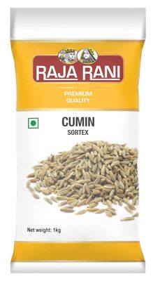 4 PACK COMBO Raja Rani Cumin Seeds Sortex (whole spices),1 kg X 4 Pack (4)