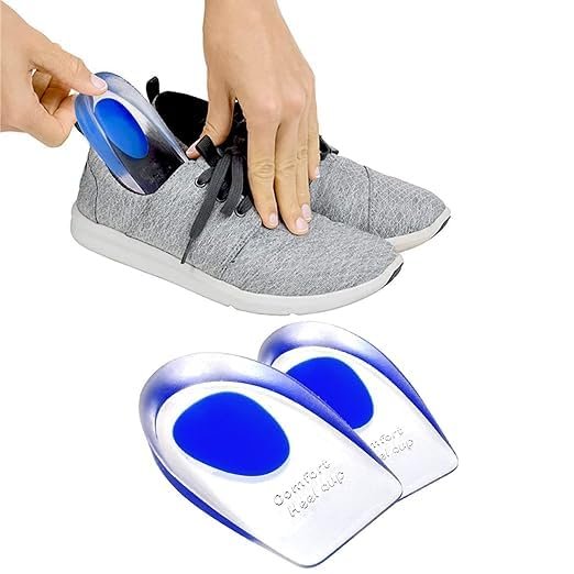Jankylabh Gel Heel cups Silicone Heel Pad for Heel Ankle Pain, Heel Spur Shoe Support Pad for Men and Women Shock Cushion Pad for Heels