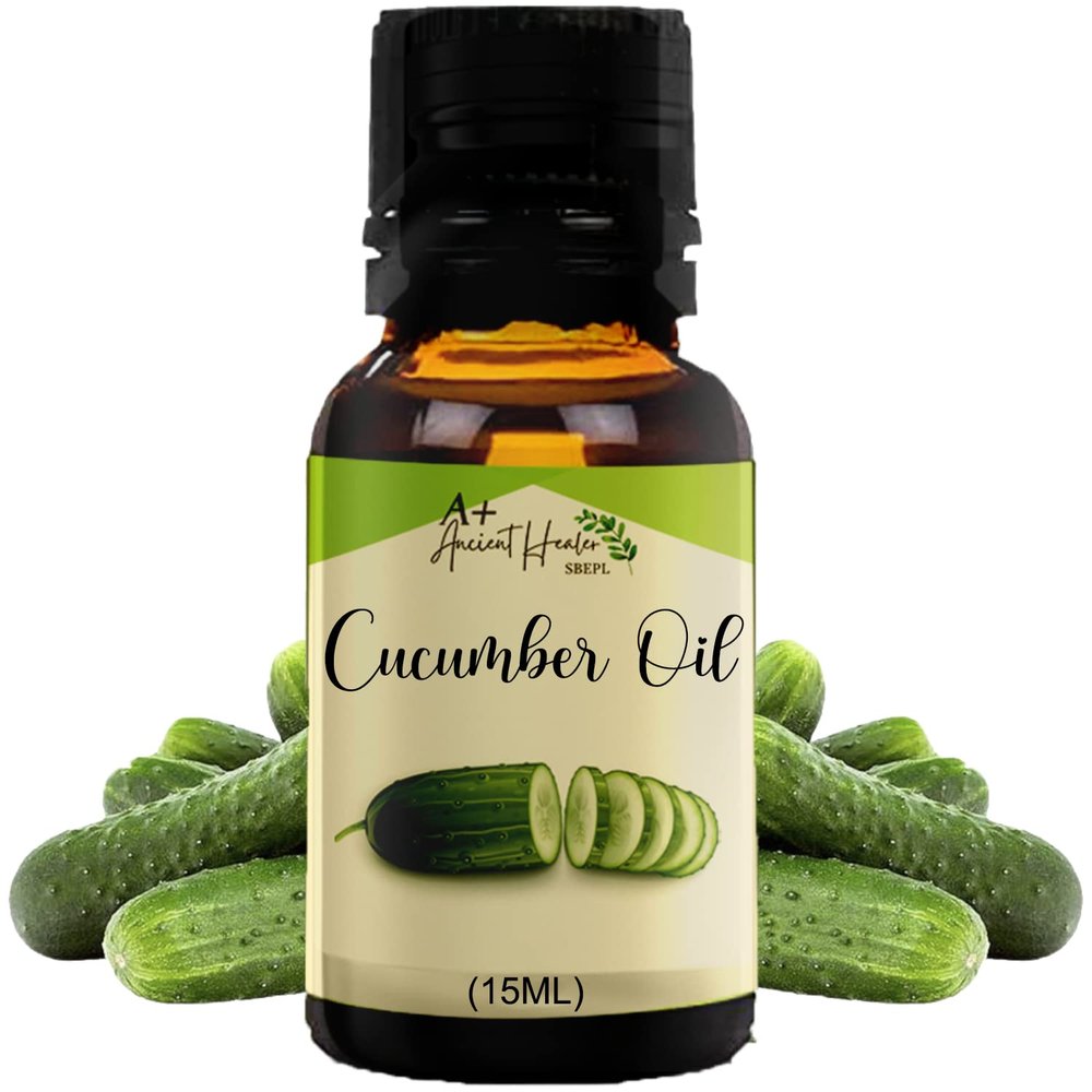 Ancient Healer 100% Pure and Natural Cucumber OIl for Skin Care and Hair Care,15ML