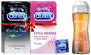 Durex Multi-pack Condoms for Men (Extra Ribbed, Extra Time) - 10 count (Pack of 2) |Ribbed and Dotted for Extra Stimulation,Durex Lube- Water Based Lubricant view 1