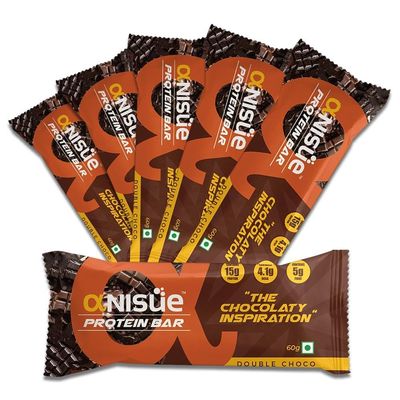 ANISUE HEALTHCARE Protein Bars Double Choco | No Artificial Sweeteners | Natural Ingredients | Nutritional Healthy Snacks | Pack of 6