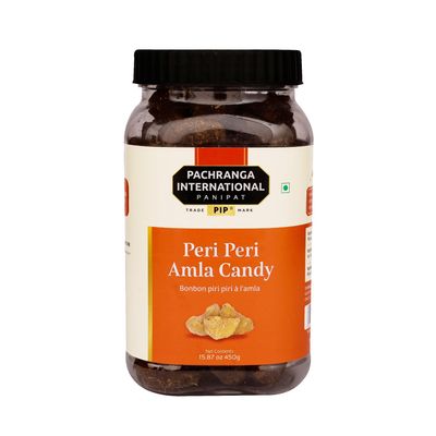 Pachranga's Peri Peri Amla Candy: 450gm | Pachranga International Inc.| Peri Peri Amla Candy | A Spicy & Mildly Hot Snack for All | Zero Preservatives | No Artificial Colours | Traditional Recipe