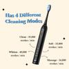 Perfora Rechargeable Smart Sonic Electric Toothbrush For Men & Women | Electric Brush With 4 Modes & 60 Day Battery Life | IPX7 Waterproof Sonic Tooth brush with 4 Brush Heads & Travel Case - Black view 2