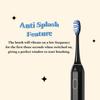 Perfora Rechargeable Smart Sonic Electric Toothbrush For Men & Women | Electric Brush With 4 Modes & 60 Day Battery Life | IPX7 Waterproof Sonic Tooth brush with 4 Brush Heads & Travel Case - Black view 4