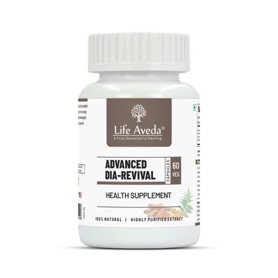 Life Aveda Advanced Dia - Useful In Diabetes & Blood Sugar Controls | Ayurvedic Sugar Management Medicine- 60 Veg Capsule