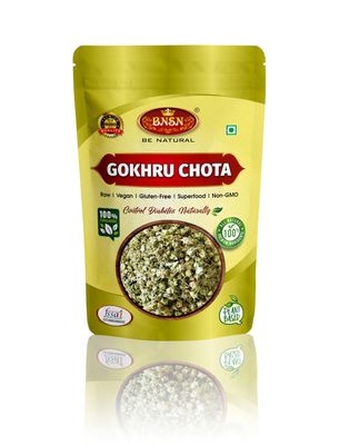BNSN Natural Gokhru Chota 400Gm | Tribulus Terrestris Seeds | Small Caltrops-400Gm