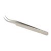 Anti-Static Stainless Steel Eyelash Extension Tweezers False Eye Lash Applicator CURVED Nipper Clip Nail Art Application Tool view 3