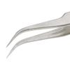 Anti-Static Stainless Steel Eyelash Extension Tweezers False Eye Lash Applicator CURVED Nipper Clip Nail Art Application Tool view 4
