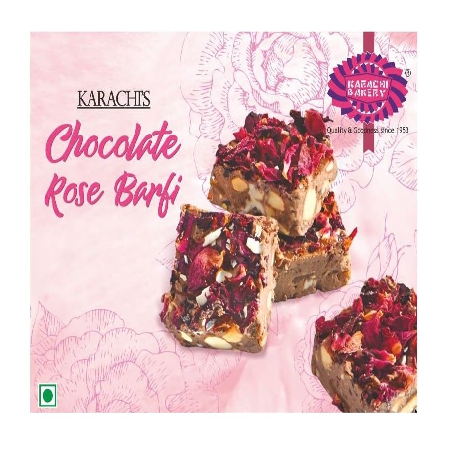 Karachi Bakery Rose Chocolate Barfi 200g
