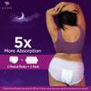 AZAH Periods Panty For Women [M-L Pack of 10] | 12 Hrs Protection | Super Absorbent 360 Coverage |Leak Proof Overnight Period Panty for Girls |Heavy Flow | Rash Free Disposable Panties After Delivery view 3