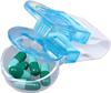 ATETO Pill Taker Remover | Pill Punch Tool With Container | Portable Popper Pill Pack Opener | Pill Table Squeezer | Medication Dispenser Storage Box For Home/Travel (Pack of 1,Multicolor) view 2