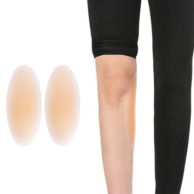 1 Pair Adhesive Calf Pads Anti Allergic Soft Waterproof Skin Friendly Lifelike Silicone Calf Corrector for Crooked Thin Skinny Legs