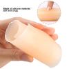 1 Pair Adhesive Calf Pads Anti Allergic Soft Waterproof Skin Friendly Lifelike Silicone Calf Corrector for Crooked Thin Skinny Legs view 4
