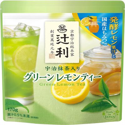 Kataoka Bussan's Tsujiri Uji Matcha Green Lemon Tea 170g | Made in Japan | Japanese Green Tea Drink
