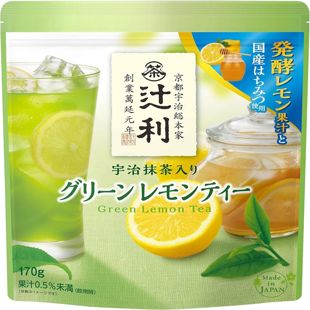 Kataoka Bussan's Tsujiri Uji Matcha Green Lemon Tea 170g | Made in Japan | Japanese Green Tea Drink