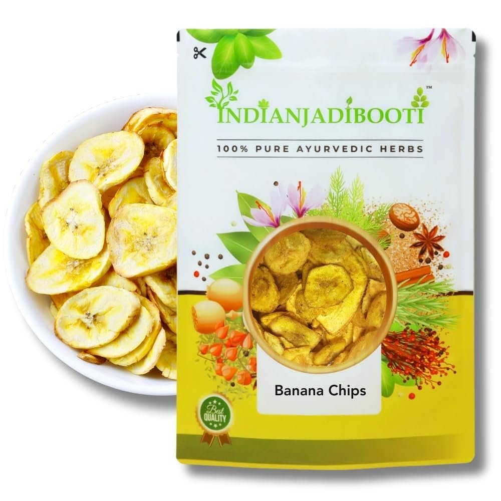 IndianJadiBooti Banana Chips, 500 Grams