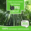 Bamboo Napkins by The Honest Home Co. I 2 Ply Bamboo Tissue Paper Napkins | 300 Pulls | 100% Natural | Premium Hard Box | | Pack Of 6 (50 Pulls/Box) view 2