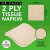 Bamboo Napkins by The Honest Home Co. I 2 Ply Bamboo Tissue Paper Napkins | 300 Pulls | 100% Natural | Premium Hard Box | | Pack Of 6 (50 Pulls/Box) view 4