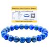 Certified Lapis Lazuli Bracelet for Women Men with Healing Crystal and Reiki Stone - Beautiful Gemstone Beaded Bracelet for Balance, Harmony & Positive Energy view 1