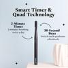 Perfora Electric Toothbrush With 2 Modes, 2 Brush Heads, 24000 Strokes, 90 Days Battery Life | 1 Year Warranty | Electric Brush For Men, Women & Kids - Lavender view 2