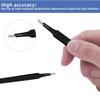HUNCHA Tweezers for Ingrown Hair Removal - Surgical Grade Medical With Sharp Needle Nose Point Tips - Ideal for Splinters & Tick Removal, Black, Design 2A, Pack of 1 view 3
