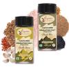 Forgotten Flavours - Pahadi Salt Mix | Combo Pack of 2 | Garlic Jeera & Chaat Mix | 2 x 80 gms | Seasoning Salt Mix | Himalayan Mixed Salts | Salad Seasoning | Pahadi Namak | Pisyun Loon | Snacks & Buttermilk masala | Handmade on Silbatta | No Preser view 1