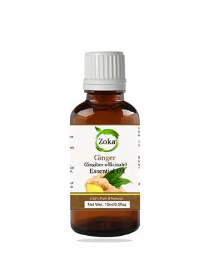 Zoka 100% Pure and Natural (Zingiber officinale) Ginger Essential Oil (15ml)